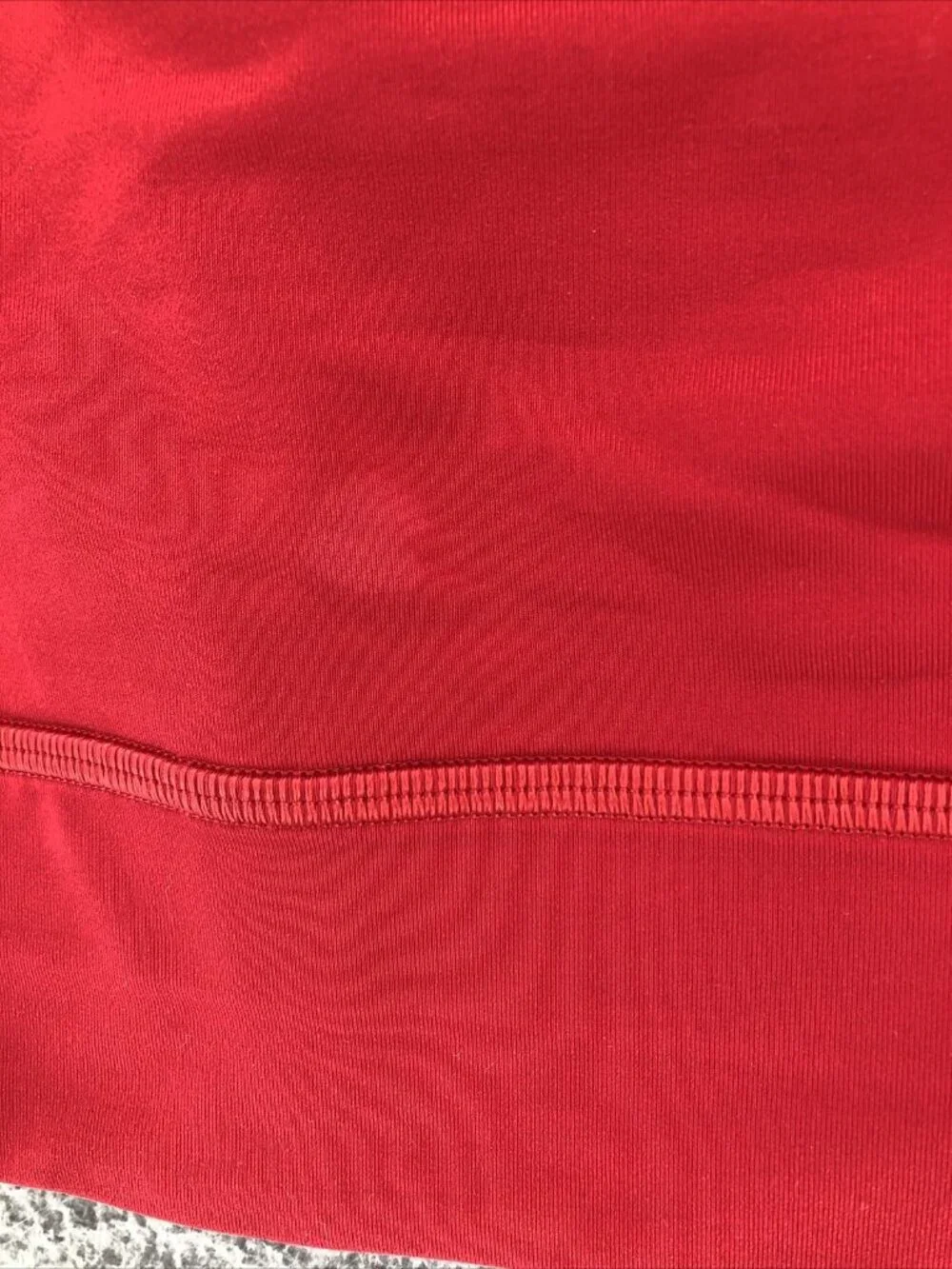 Lululemon Energy Bra Long Line Womens 6 Dark Red Crossback Lattice Straps Knit